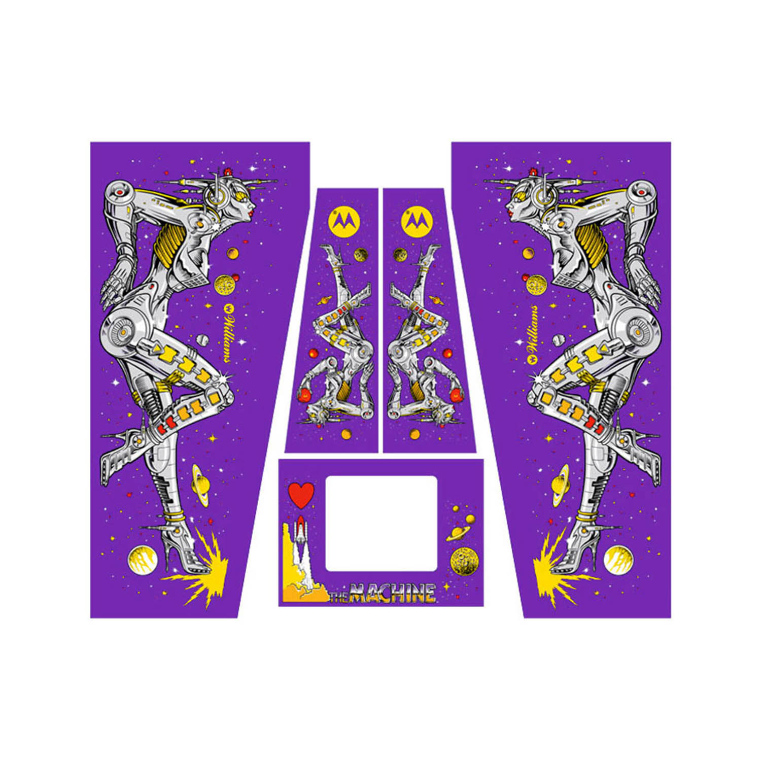 Bride of Pinbot cabinet decals