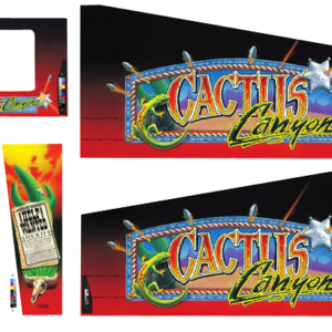 CACTUS CANYON CABINET DECALS