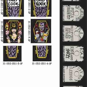 Elvira and the Party Monsters decal set