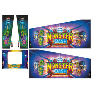 Monster Bash Cabinet decals
