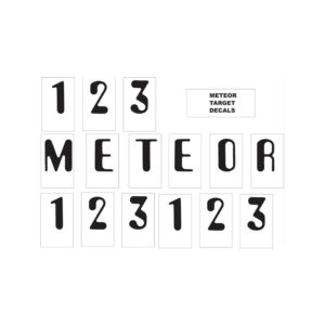 Meteor target decals