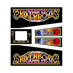 River Boat Gambler cabinet decals