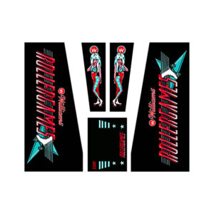 Rollergames cabinet decals