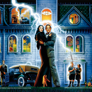 The Addams Family acrylic backglass