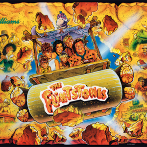 The Flintstones acrylic backglass