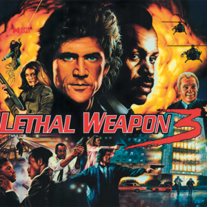 Letal Weapon 3 acrylic backglass