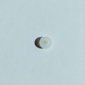 Silicone rubber ring 3/8 OD CLEAR WHITE