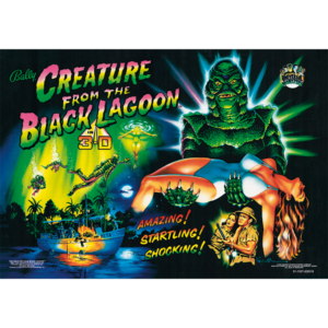 Creature from the Black Lagoon acrylic backglass