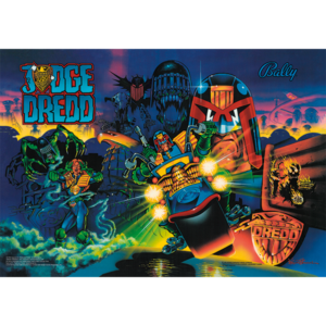 Judge Dredd acrylic backglass