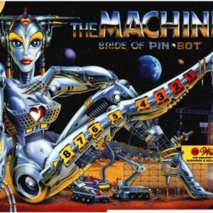 Bride of Pinbot acrylic backglass